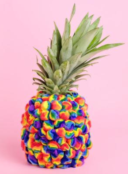 multi color pineapple